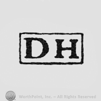 Letters DH inside a rectangle.