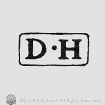 Letters DH inside a rectangle.