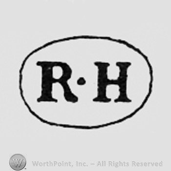 Letters RH inside an oval.