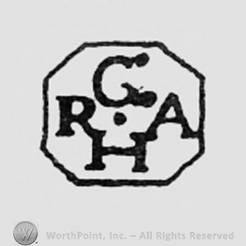 Letters GRHA inside an octagon.