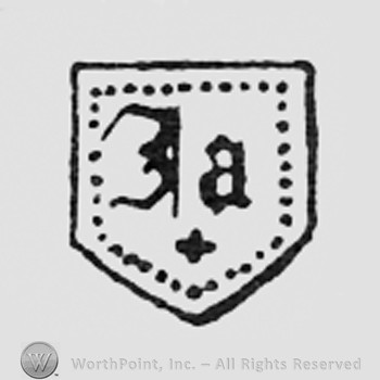 Letters JA on a shield.