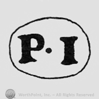 Letters PI inside an oval.