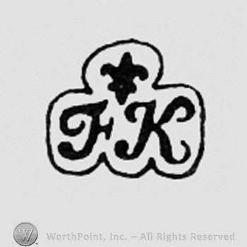 Letters FK and a fleur-de-lis above.