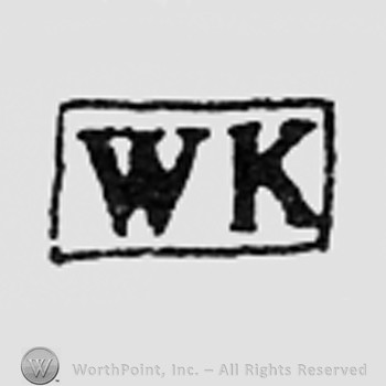 Letters WK inside a rectangle.