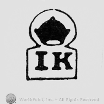 Letters IK and a crown above.
