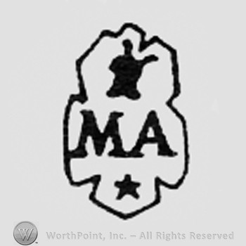 Letters MA above a star and an animal head above.