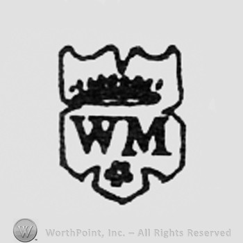 Crowned letters WM on a shield.