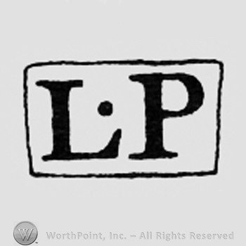 Letters LP inside a rectangle.