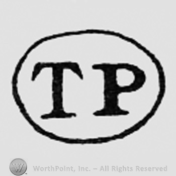 Letters TP inside an oval.