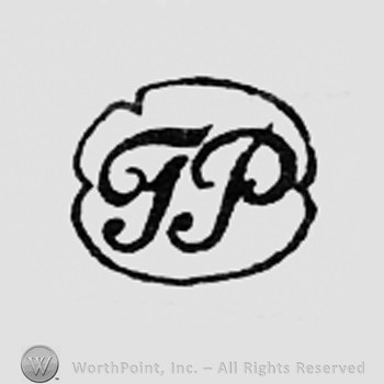 Letters TP inside an oval.