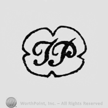 Letters TP inside an oval.