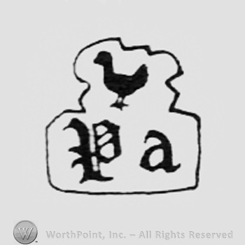 Shape like a bird above letters PA.