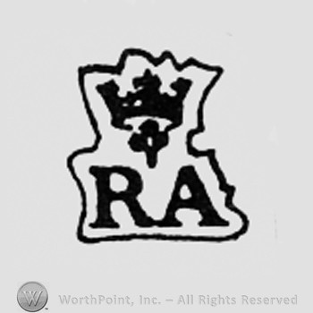 Crowned letters RA.