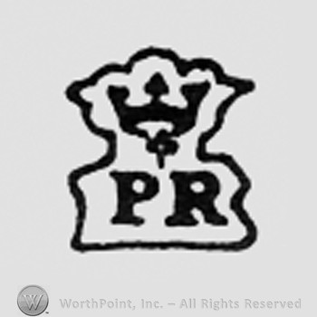 Crowned letters PR.