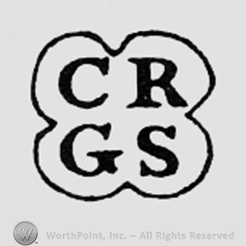 Letters CR GS inside a shape like a clover.