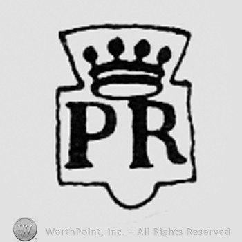 Crowned letters PR.