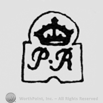 Crowned letters PR.