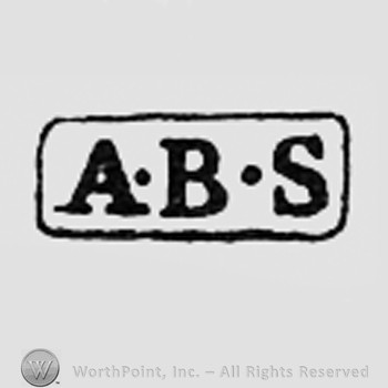 Letters ABS inside a rectangle.