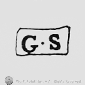 Letters GS inside a rectangle.