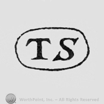 Letters TS inside an oval.