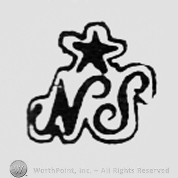 Star above letters NS.