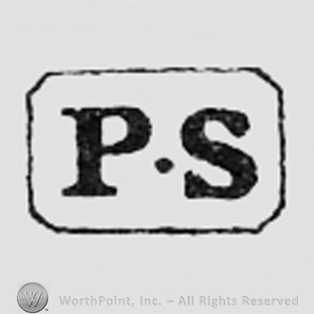 Letters PS inside a rectangle.