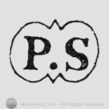 Letters PS inside a shape like a heart.