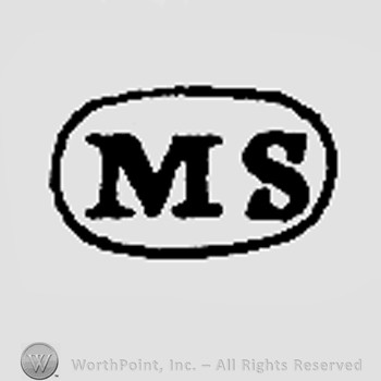 Letters MS inside an oval.