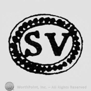 Letters SV inside a double oval.