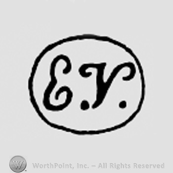 Letters EV inside a circle.