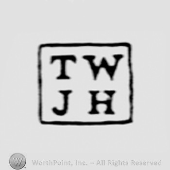Letters TW JH inside a square.