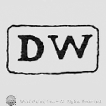 Letters DW inside a rectangle.