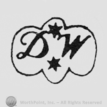 Letters DW and two stars.