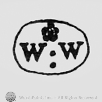Letters WW and a crown, all inside an oval.