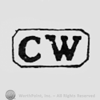 Letters CW inside a rectangle.