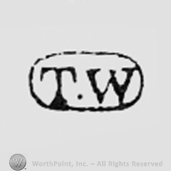 Letters TW inside an oval.