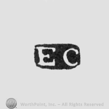 The letters EC written in uppercase