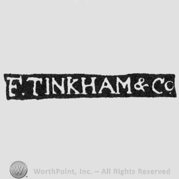 The name F. Tinkham & Co. written with uppercase letters