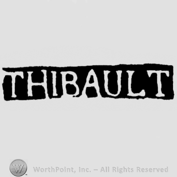 The name Thibault written with uppercase letters