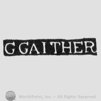 The name G. Gaither written with uppercase letters
