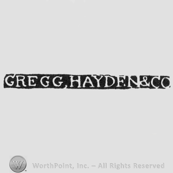 The name Gregg, Hayden & Co. written with uppercase letters