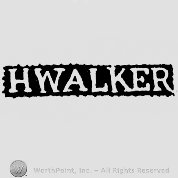 The name H. Walker written with uppercase letters