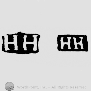 The letters HH written in uppercase