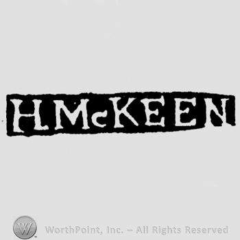 The name H.Mc.Keen written with uppercase letters