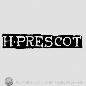 The name H. Prescot written with uppercase letters
