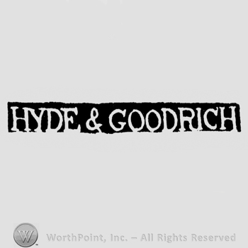 The name Hyde & Goodrich written with uppercase letters