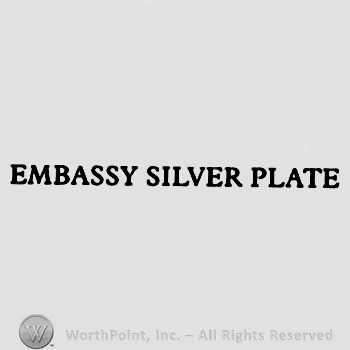 Embassy Silver Plate written with uppercase letters.