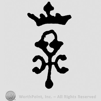 A flower with a crown on top.