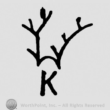 Two branches and letter K below.