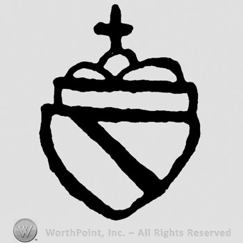 A shield with a cross on top.